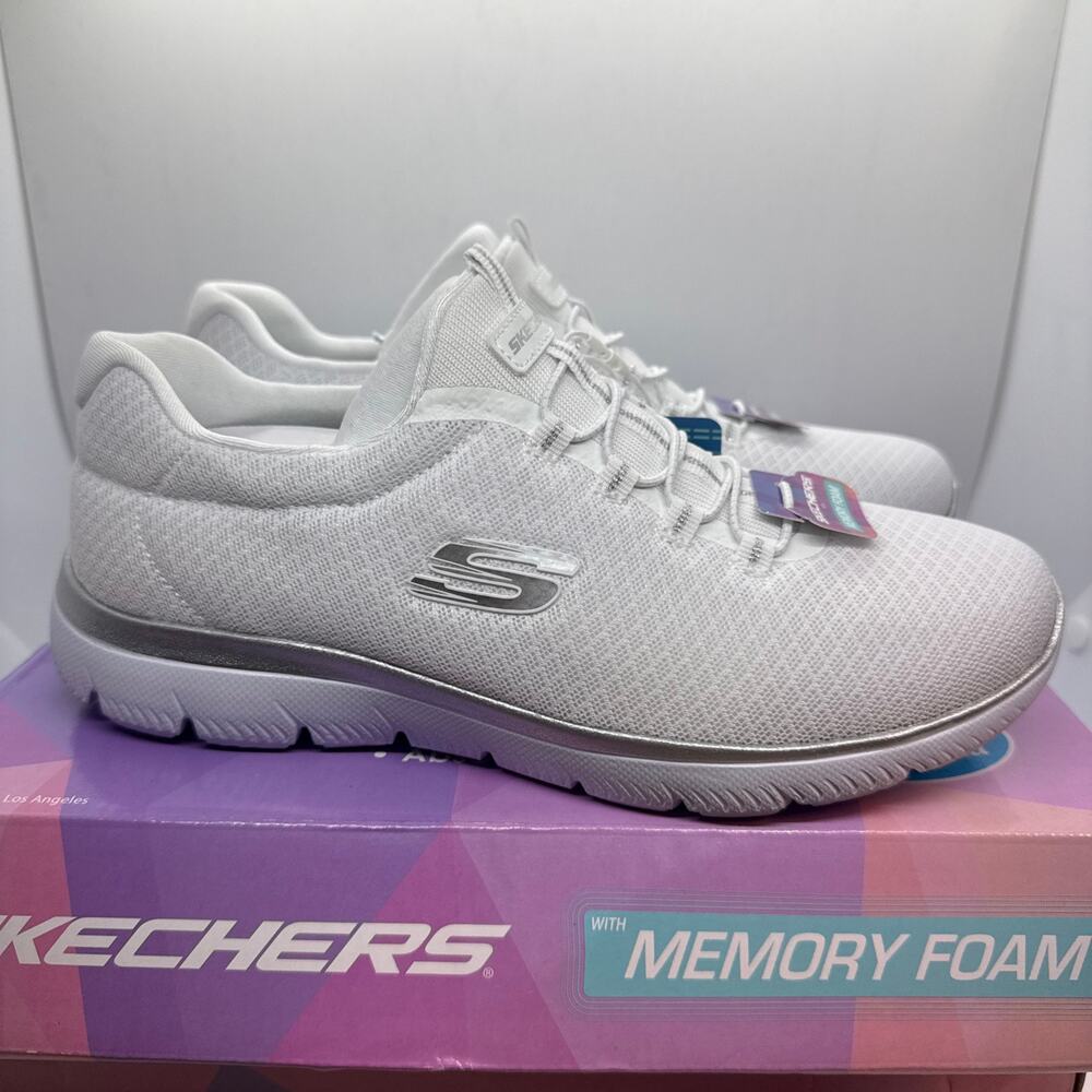 Skechers Summits Athletic Running Sneakers Women's Size US 7 White 12980-WSL